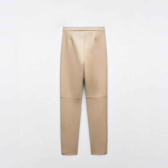 NWT ZARA FAUX LEATHER LEGGINGS - Picture 5 of 8